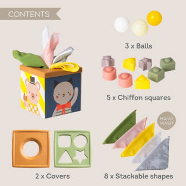 Продукт Taf Toys Мултисензорен куб с активности - Интерактивна играчка - 0 - BG Hlapeta