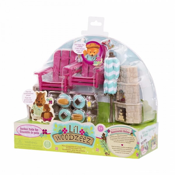 Продукт Battat Li′l Woodzeez, Двор с барбекю - Комплект за игра, 23 части - 0 - BG Hlapeta