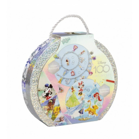 Totum Disney 100 - Творчески комплект, Направи сам гривни 2 в 1 и диамантена мозайка