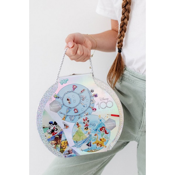 Продукт Totum Disney 100 - Творчески комплект, Направи сам гривни 2 в 1 и диамантена мозайка - 0 - BG Hlapeta