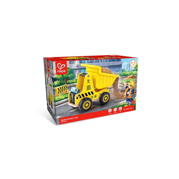 Продукт Hape - Детски дървен самосвал - 0 - BG Hlapeta