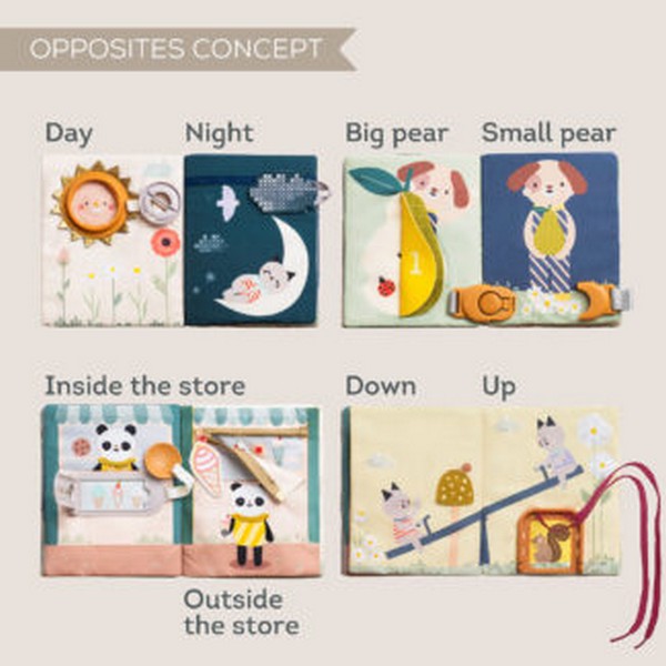 Продукт Taf Toys Книжка за противоположности - Образователна книжка - 0 - BG Hlapeta