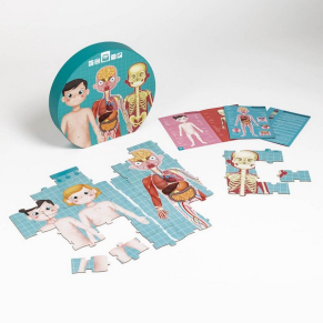 Eurekakids Човешкото тяло - Образователен пъзел, 100 части