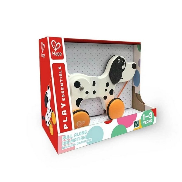 Продукт Hape Далматинец - Дървена играчка за дърпане - 0 - BG Hlapeta