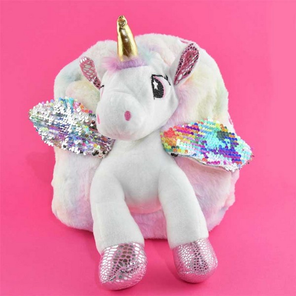 Продукт Robetoy White Unicorn - 3D детска раничка за момиче, 30 см - 0 - BG Hlapeta