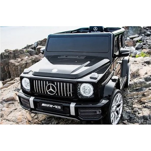 Продукт Акумулаторен Джип Mercedes AMG G63 с ЛИТИЕВО-ЙОННА батерия , с меки гуми и кожена седалка, 2025г - 0 - BG Hlapeta