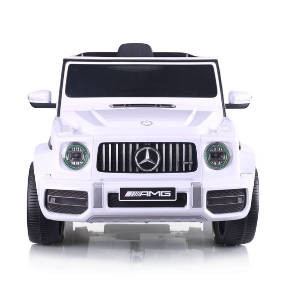 Продукт Акумулаторен Джип Mercedes AMG G63 с ЛИТИЕВО-ЙОННА батерия , с меки гуми и кожена седалка, 2025г - 0 - BG Hlapeta