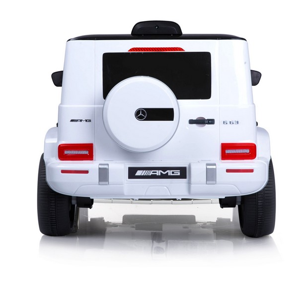 Продукт Акумулаторен Джип Mercedes AMG G63 с ЛИТИЕВО-ЙОННА батерия , с меки гуми и кожена седалка, 2025г - 0 - BG Hlapeta