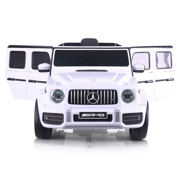 Продукт Акумулаторен Джип Mercedes AMG G63 с ЛИТИЕВО-ЙОННА батерия , с меки гуми и кожена седалка, 2025г - 0 - BG Hlapeta