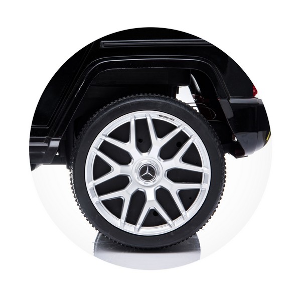 Продукт Акумулаторен Джип Mercedes AMG G63 с ЛИТИЕВО-ЙОННА батерия , с меки гуми и кожена седалка, 2025г - 0 - BG Hlapeta