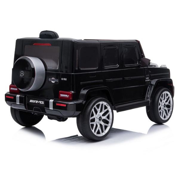 Продукт Акумулаторен Джип Mercedes AMG G63 с ЛИТИЕВО-ЙОННА батерия , с меки гуми и кожена седалка, 2025г - 0 - BG Hlapeta