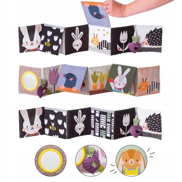 Taf Toys Urban Garden, Животни - Бебешка мека книжка, 15 х 85 cm
