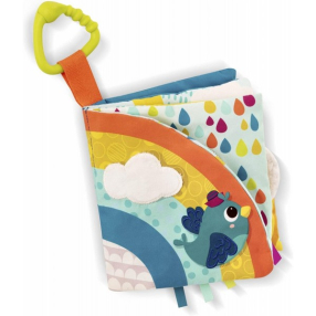 Battat Дъга - Сензорна бебешка книжка, , 15 x 4 x 16 cm