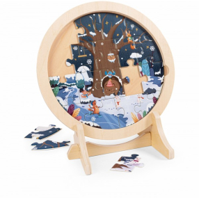 Hape сезони - Образователен дървен пъзел Hape сезони - Образователен дървен пъзел