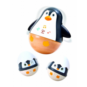 Hape Семейство пингвини - Комплект бебешки дрънкалки