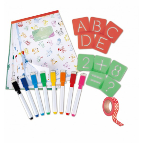 Hape Букви и цифри - Комплект шаблони, 66 части