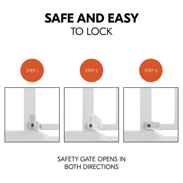 Hauck Clear Step 2 - Предпазна преграда за бебе + удължител 21 см Продукт Hauck Clear Step 2 - Предпазна преграда за бебе + удължител 21 см - 0 - BG Hlapeta