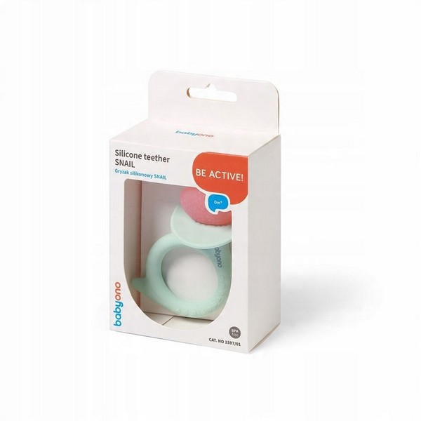 Продукт BabyOno Охлюв - Силиконова гризалка - 0 - BG Hlapeta