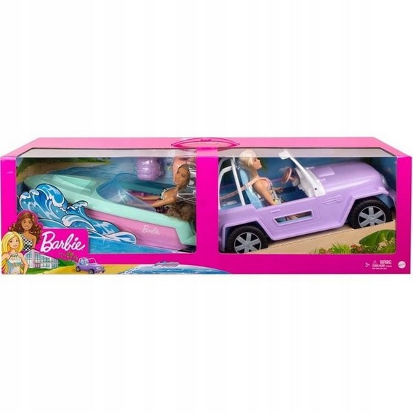 Продукт Mattel Barbie Doll Ride - Комплект кукли, с джип и лодка - 0 - BG Hlapeta