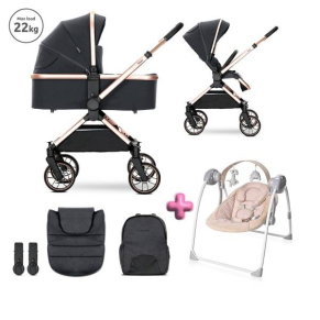 Lorelli REYA Детска количка 2в1 + ПОДАРЪК Люлка Portofino 2в1, beige dots