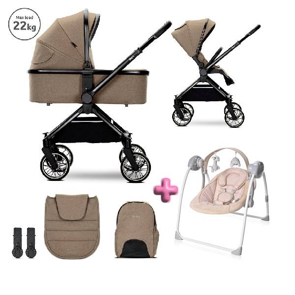 Продукт Lorelli REYA Детска количка 2в1 + ПОДАРЪК Люлка Portofino 2в1, beige dots - 0 - BG Hlapeta