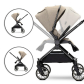 Lorelli REYA Детска количка 2в1 + ПОДАРЪК Люлка Portofino 2в1, beige dots Продукт Lorelli REYA Детска количка 2в1 + ПОДАРЪК Люлка Portofino 2в1, beige dots - 5 - BG Hlapeta