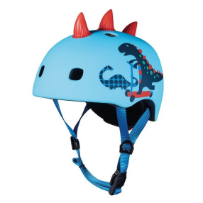 Micro 3D Scootersaurus - Детска каска за велосипед