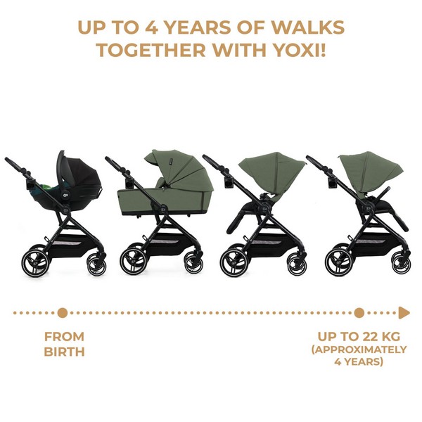 Продукт Kinderkraft YOXI - Бебешка количка 3в1 - 0 - BG Hlapeta