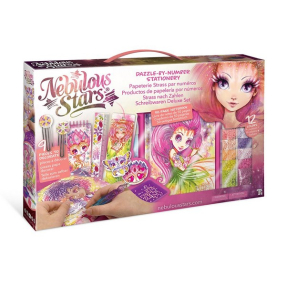 Nebulous Stars Петулия - Комплект за рисуване с блестящи камъни