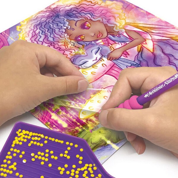 Продукт Nebulous Stars Петулия - Комплект за рисуване с блестящи камъни - 0 - BG Hlapeta