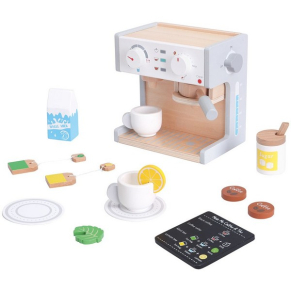 Lelin Toys - Кафемашина, с чашки за кафе и чай
