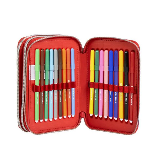 Продукт Spiderman - Ученически несесер с три отделения и съдържание - 0 - BG Hlapeta