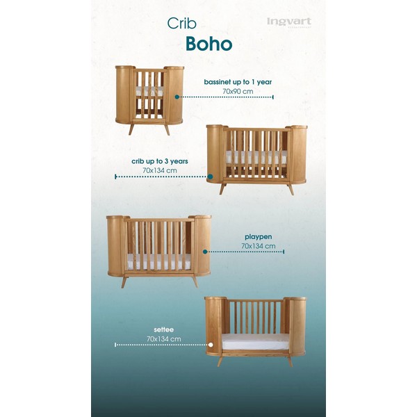 Продукт Ingvart Boho - Трансформиращо Легло 4в1 - 0 - BG Hlapeta