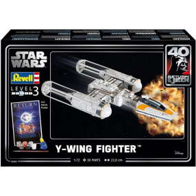 Revell Star Wars, Y-wing Fighter - Комплект модел за сглобяване, 38 части