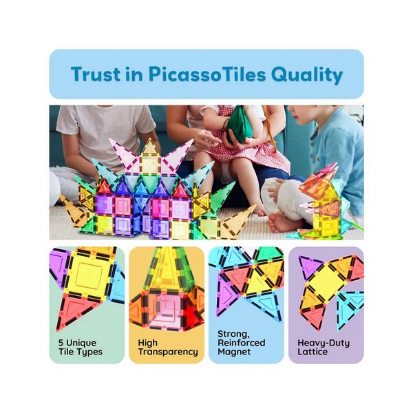 Продукт Picasso STEAM - Магнитен конструктор 61 части - 0 - BG Hlapeta