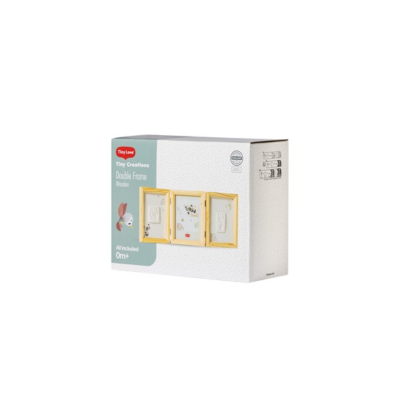 Продукт TINY LOVE Tiny Creations - Рамка за 2 Отпечатъка и Снимка (дървена рамка) 0м+ - 0 - BG Hlapeta