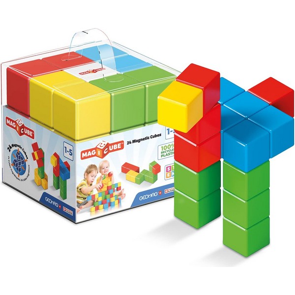 Продукт Geomag Magicube, Full Color - Магнитен конструктор, 24 части - 0 - BG Hlapeta