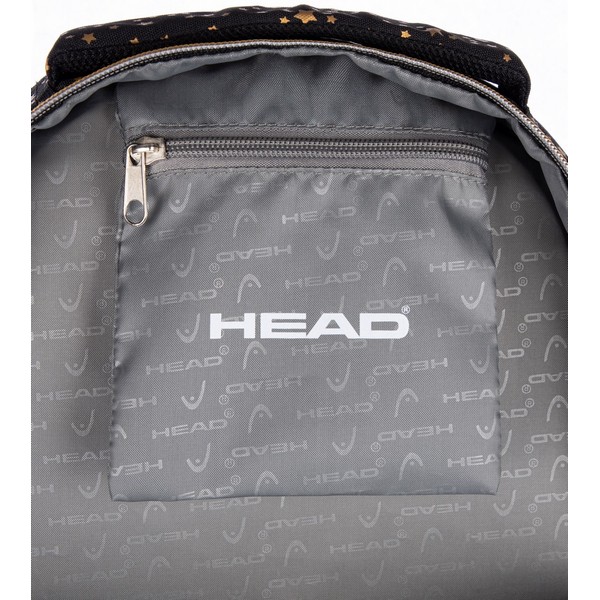 Продукт Head Звездно небе златен ефект - Ученическа раница, 39 x 28 x 15 cm - 0 - BG Hlapeta
