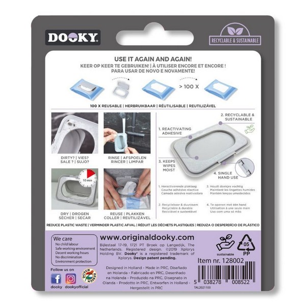 Продукт Dooky - Многократен капак за бебешки мокри кърпички - 0 - BG Hlapeta