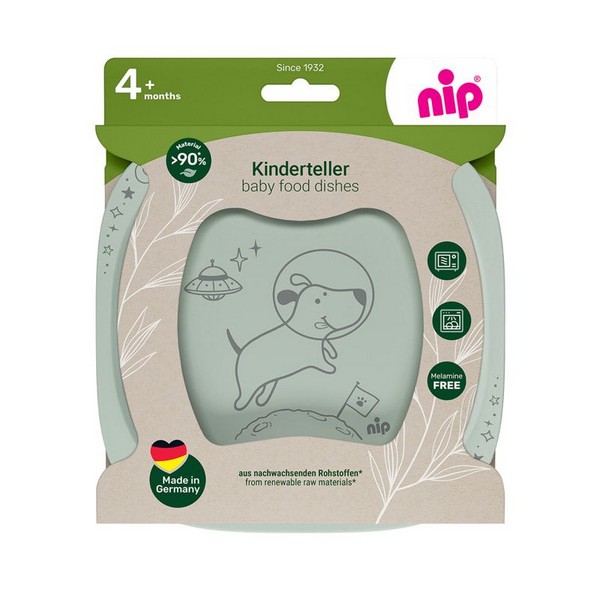 Продукт Nip Eat Green - Детски чинии за хранене, 2 бр. - 0 - BG Hlapeta