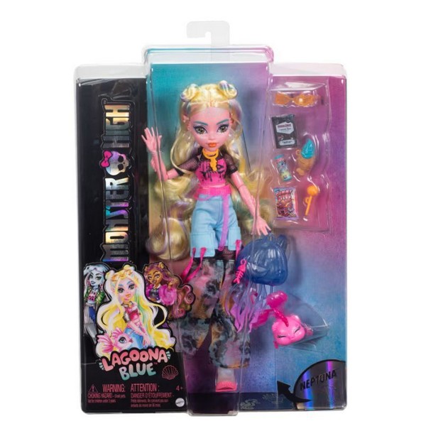 Продукт Mattel Monster High Lagoona Blue - Кукла, с домашен любимец и аксесоари - 0 - BG Hlapeta
