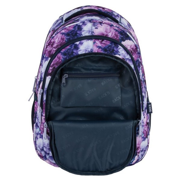 Продукт BACKUP 7 O 02 Violet Bloom - Ученическа раница - 0 - BG Hlapeta