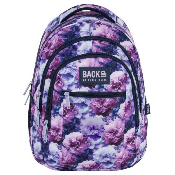 Продукт BACKUP 7 O 02 Violet Bloom - Ученическа раница - 0 - BG Hlapeta