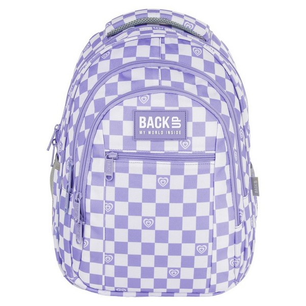 Продукт BACKUP 7 O 26 Purple Chess - Ученическа раница - 0 - BG Hlapeta