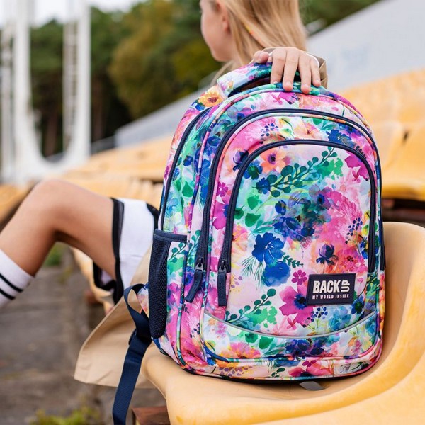 Продукт BACKUP 7 X 10 Flowers - Ученическа раница - 0 - BG Hlapeta