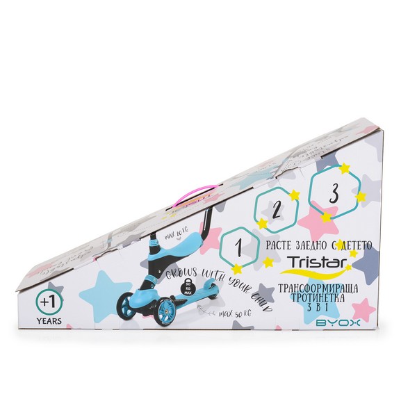 Продукт Byox Tristar 3в1 - Тротинетка - 0 - BG Hlapeta