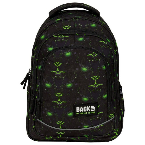 Продукт BackUP Monster Green 6 X 59 - Ученическа раница - 0 - BG Hlapeta