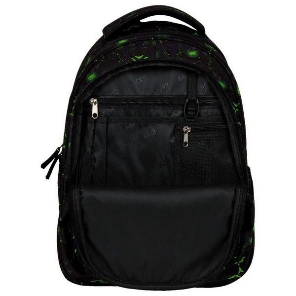 Продукт BackUP Monster Green 6 X 59 - Ученическа раница - 0 - BG Hlapeta