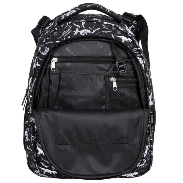 Продукт BackUp R 114 Black dinosaurs - Ученическа раница - 0 - BG Hlapeta