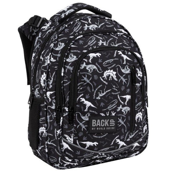 Продукт BackUp R 114 Black dinosaurs - Ученическа раница - 0 - BG Hlapeta